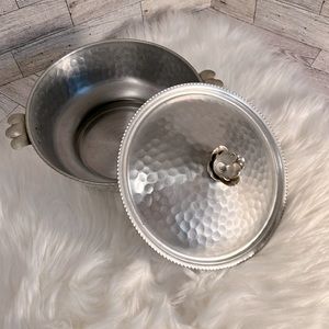 Vintage Hammered Aluminum service ware